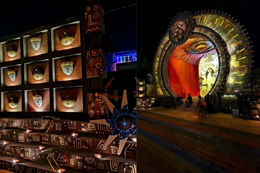 পুরো বিষয়টি যাঁর মস্তিস্ক প্রসূত, তিনি বিমান সাহা। প্রতিমাশিল্পী মুক্তি পাল। প্রতিমার সাজসজ্জায় রয়েছেন প্রসাদ ঘোষ। মণ্ডপের আলোক সজ্জায় রানা রায় ও শব্দে অভিজিৎ কোলে। আনুষঙ্গিক সমস্ত রকম আলোকসজ্জায় রয়েছেন সমরেশ দে।