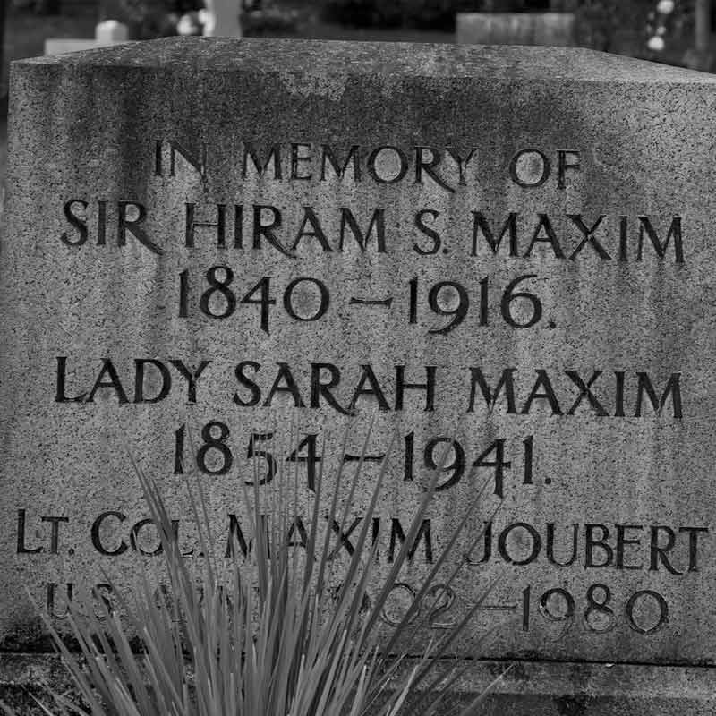 সারা জীবনে আমেরিকার কাছ থেকে ১২২টি এবং ব্রিটেনের কাছ থেকে মোট ১৪৯টি স্বত্ব পান ম্যক্সিম। জীবনের শেষের দিকে, বিমান নিয়েও পরীক্ষা-নিরীক্ষা শুরু করেন তিনি। তৈরি করেছিলেন বিমানের মডেলও।