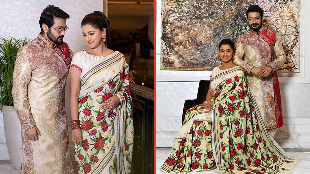 ‘ভালবাসি শুধু তোমাকে’। আইটিসিতে পুজোর শ্যুটে এটাই কি রচনা-প্রসেনজিতের মনের কথা?