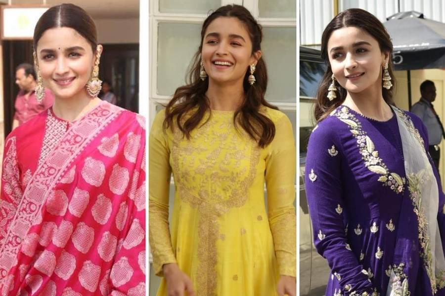 যদিও অনেকেই জানেন না, সাদামাটা সাজেই ভক্তদের মন জয় করতে আলিয়া ভট্ট ভরসা রাখেন বেশ কয়েকটি দেশি ব্র্যান্ডের পোশাকে! পুজোর কেনাকাটা করার আগে এক বার চোখ বুলিয়ে নিতে পারেন সেই সব খুঁটিনাটিতে। 