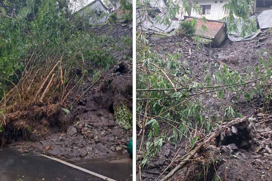 আবার নেমেছে ধস।