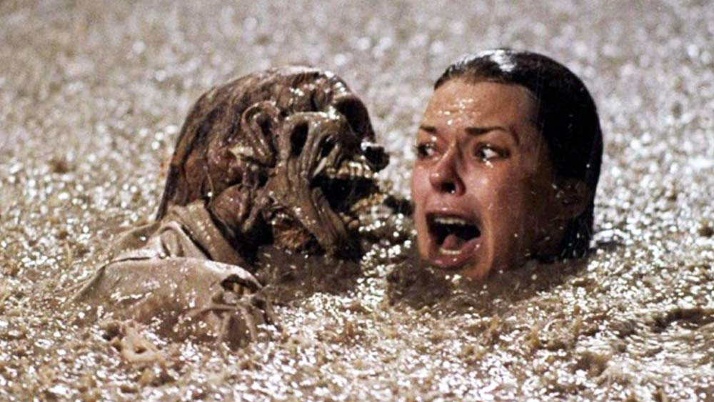 ছবিতে ডায়ান ফ্রিলিংয়ের চরিত্রে অভিনয় করেছিলেন জোবেথ উইলিয়ামস। ছবির এক দৃশ্যে দেখা যায়, ডায়ানকে কোনও এক অদৃশ্য শক্তি সুইমিং পুলের দিকে টেনে নিয়ে যাচ্ছে। সেই অশুভ শক্তির হাত থেকে বাঁচতে ডায়ান তার বাচ্চাদের কাছে যাওয়ার জন্য পালাতে শুরু করে। কিন্তু সে গিয়ে পড়ে কঙ্কালভর্তি এক জায়গায়।