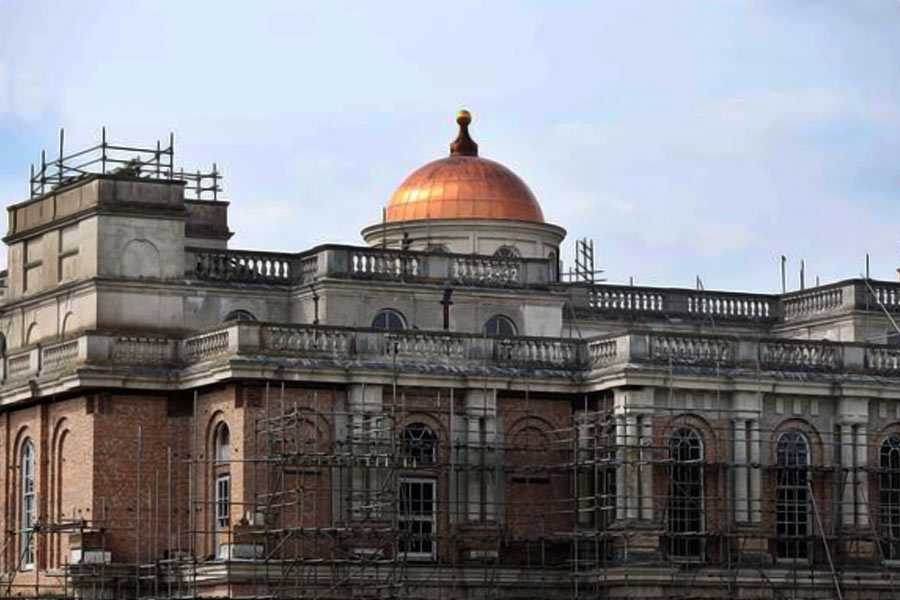 দেখে বোঝা যায়, বহু বছর এখানে কোনও কাজ করা হয়নি। ঘন জঙ্গলের মধ্যে একটি পোড়ো বাড়ির মতো আকার নিয়েছে এই হ্যামিলটন প্রাসাদ।