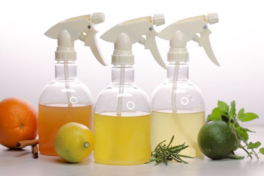 একটি বড় কাচের বয়ামে ভিনিগার, নিম, তুলসী, পুদিনা, লেমনগ্রাস দিয়ে সারা রাত ভিজিয়ে রাখুন।