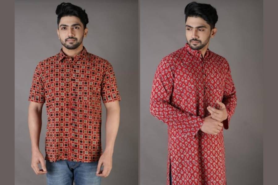 পুরুষ বন্ধুদেরও নিরাশ করেনি মধ্যপ্রদেশ সরকার পরিচালিত মৃগনয়নী। তাদের জন্য রয়েছে হ্যান্ডলুম শার্ট, কুর্তা, এবং পাঞ্জাবির সম্ভার যা এক অন্য মাত্রা দেবে এথনিক লুককে।