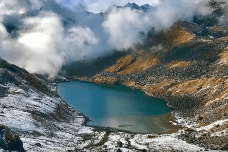 অভিষেক বলেন, ‘‘এই অভিযান আমাদের কাছে চিরস্মরণীয় হয়ে থাকবে। সবুজ উপত্যকার মাঝে ধবধবে সাদা হিমবাহ— দেখে চোখ জুড়িয়ে গিয়েছে। আমরা আশা করছি, আমাদের দেখাদেখি আরও অনেকে এই লেকে আসবেন। হ্রদটি পর্যটন কেন্দ্রে পরিণত হবে।’’