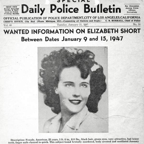 এলিজাবেথের মৃত্যুর প্রায় এক সপ্তাহ পর তদন্তকারীদের কাছে একটি ফোন যায়। এক ব্যক্তি দাবি করেন, তিনিই এই খুন করেছেন। প্রমাণস্বরূপ তরুণীর জিনিসপত্র পাঠিয়ে দেওয়ার কথাও জানান তিনি। কিছু দিন পর সত্যি সত্যিই এলিজাবেথের জন্মের শ‌ংসাপত্র-সহ একাধিক জিনিস তদন্তকারীদের কাছে এসে পৌঁছয়। সব কিছু গ্যাসোলিন দিয়ে ভাল করে ধোয়া হয়েছিল। ফলে কোনও আঙুলের ছাপ পাওয়া যায়নি।