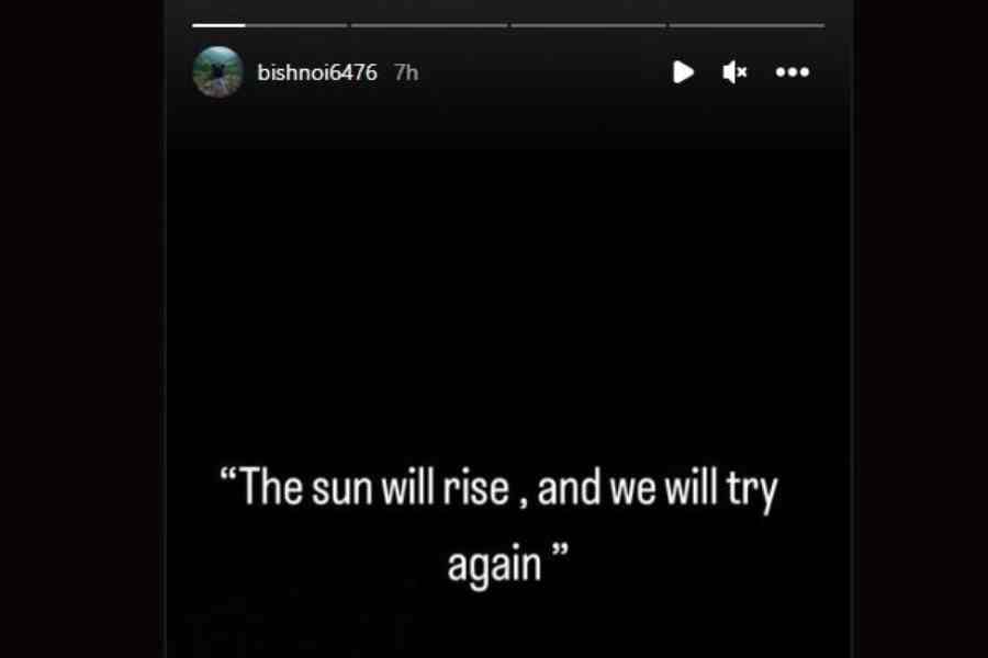 ইনস্টাগ্রামে এই কথাই লিখেছেন রবি বিষ্ণোই। 