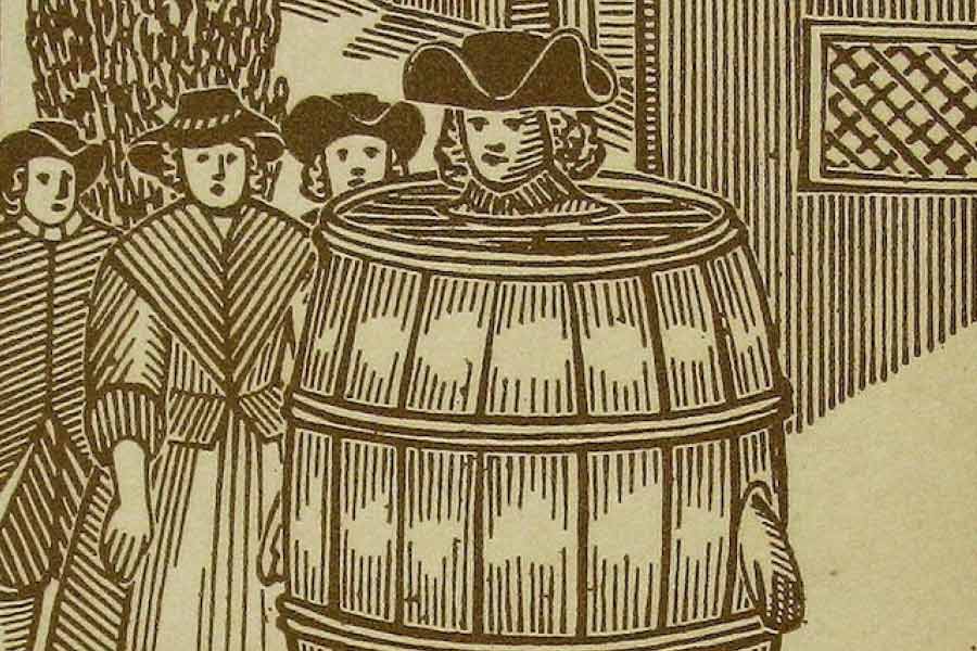 নেদারল্যান্ডসে এই শাস্তি ‘স্প্যানিশ ম্যান্টেল’ নামে পরিচিত। ইংল্যান্ডে আবার একে ‘নিউক্যাসেল ক্লোক’ বলা হত।