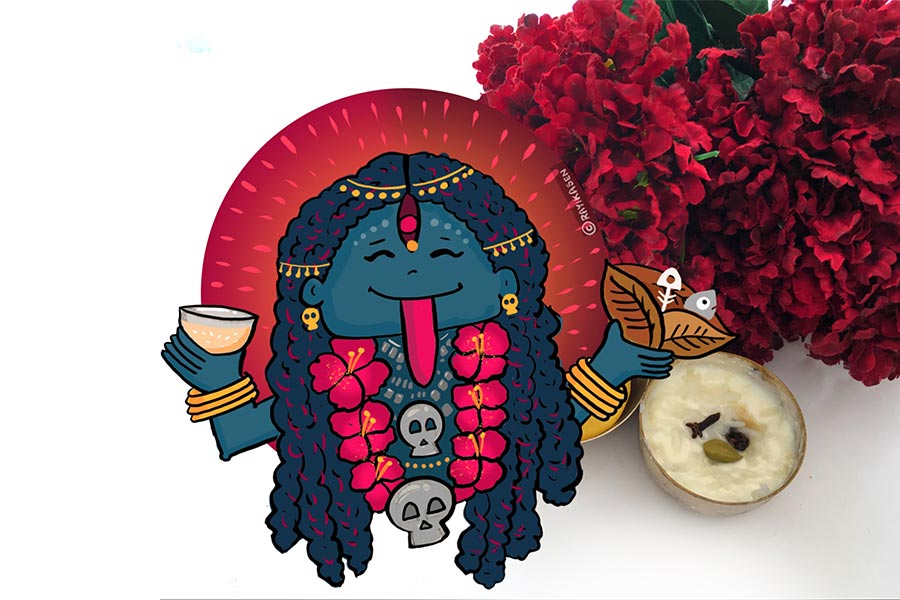 মা কালী- কথিত, পায়েস তাঁর খুব প্রিয়। তবে তারাপীঠ, কালীঘাট সব মন্দিরেই তাঁর সেবায় নিরামিষ মাছ, মাংস নিবেদন করা হয়। 