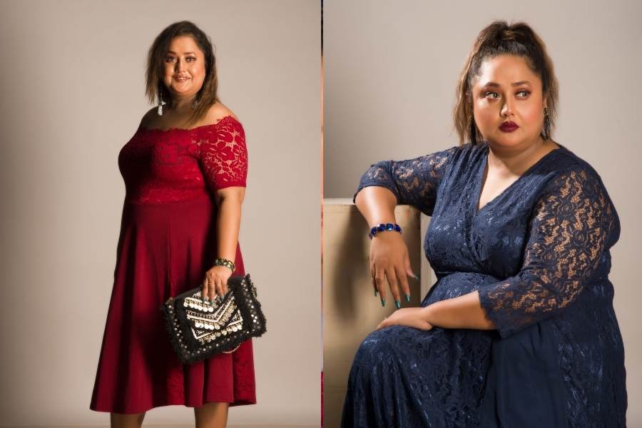 চেহারা ভারী হলেও মনের মতো পোশাক পরা যায় সানন্দে। 