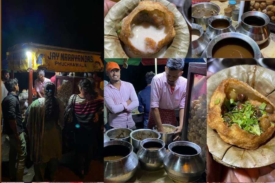 ই এম বাইপাসের কাছে সিমলা রেস্তরাঁর পাশেই জয়রাম দাস ফুচকাওয়ালা। এখানে তিন ধরনের পুর আর চার ধরনের জল পাওয়া যায়। পুর গুলি হল-স্পাইসি, নর্মাল আর বুলেট। বুলেটে পুর হিসাবে থাকে কুচোনো কাঁচা লঙ্কা। হৃদয়ে জোর থাকলে এই পুজোয় চেখে দেখতেই পারেন বুলেট।  