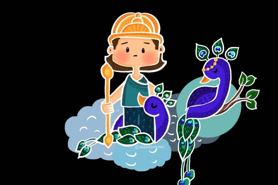 তবে সব বাহনের উপস্থিতিই যে শুভ, তা নয়। কার্তিকের বাহন ময়ূর যেমন রাজকীয়তা ও আতিশয্যের প্রতীক, তেমনই অহংয়েরও প্রতীক। বলা হয়, দেব-দেবীরা নিজেদের বাহনের চারিত্রিক দোষগুলিকে সংযত করে রাখার দায়িত্বে থাকেন। 