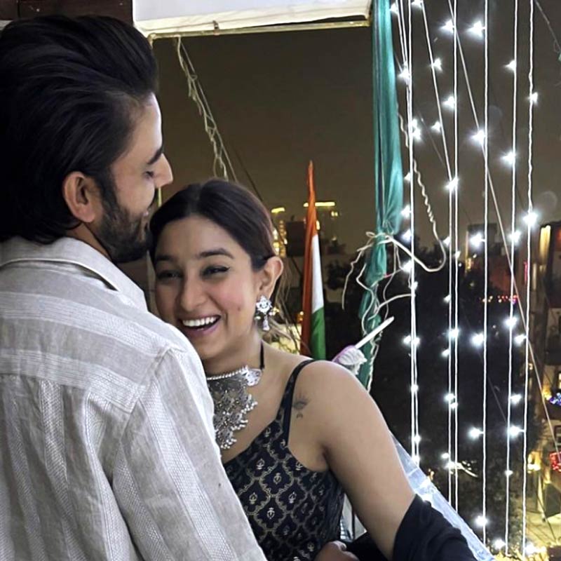 Nitish Rana and his wife Saachi Marwah