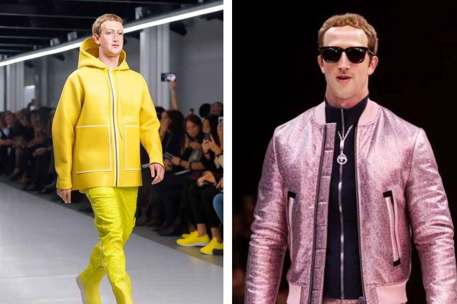 Is that Mark Zuckerberg walking the ramp at a fashion show