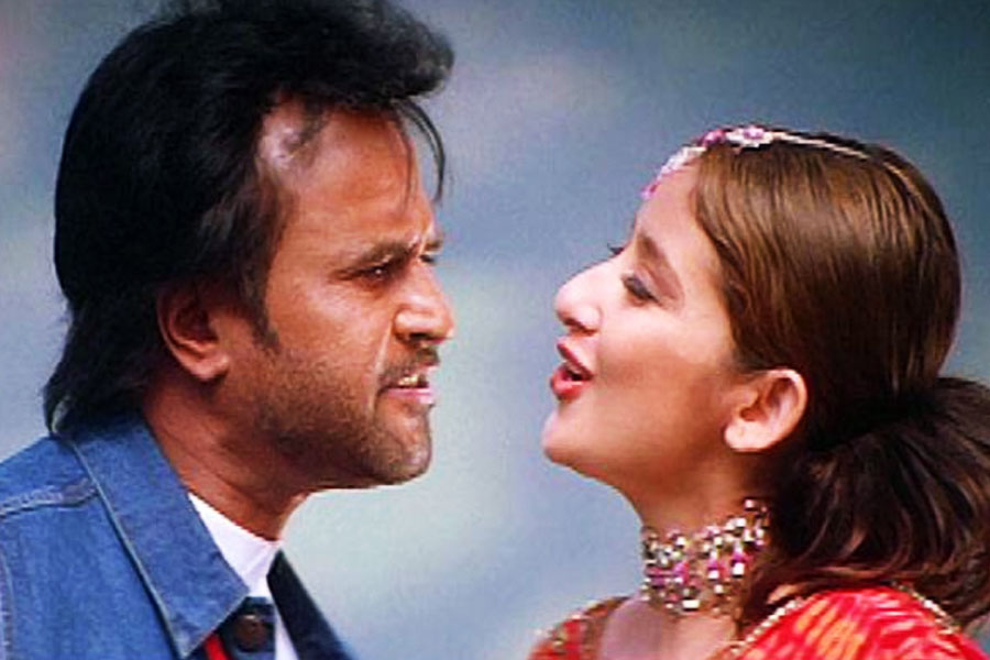 Manisha Koirala and Rajinikanth