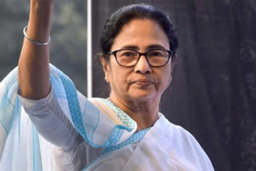A Photograph of West Bengal Chief Minister Mamata Banerjee