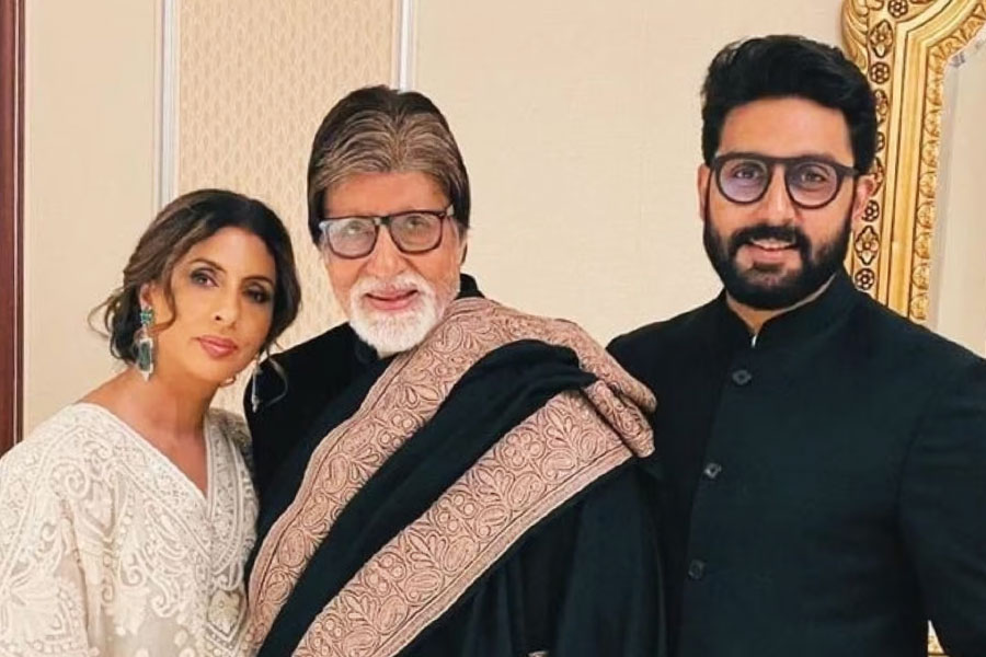 Shweta Bachchan, Amitabh Bachchan and Abhishek Bachchan