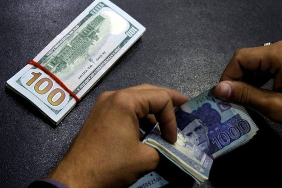 Pakistani rupee fall to the record lowest 287.29 against US Dollar