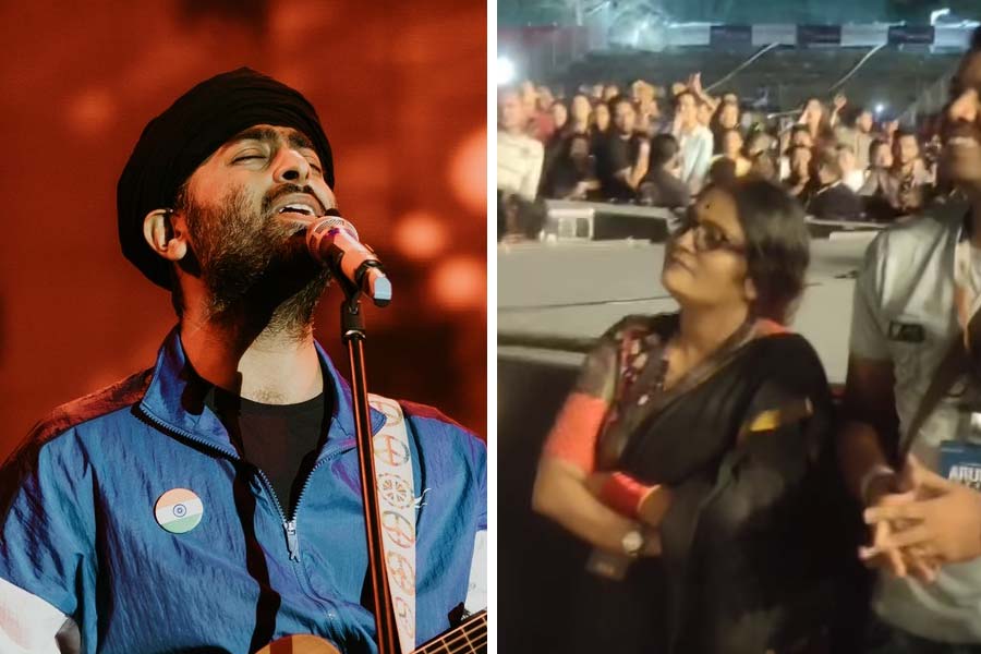 Arijit Singh Wife Koel Roy during singer Siliguri concert video viral on social media