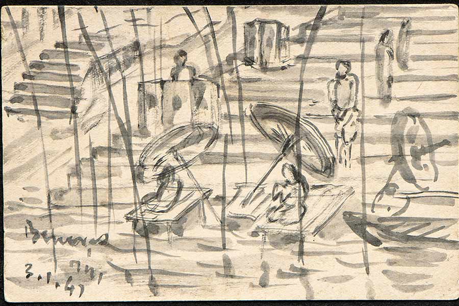 কলাকৃতি: ‘আকার-প্রকার’ গ্যালারিতে নন্দলাল বসুর চিত্রকর্ম।