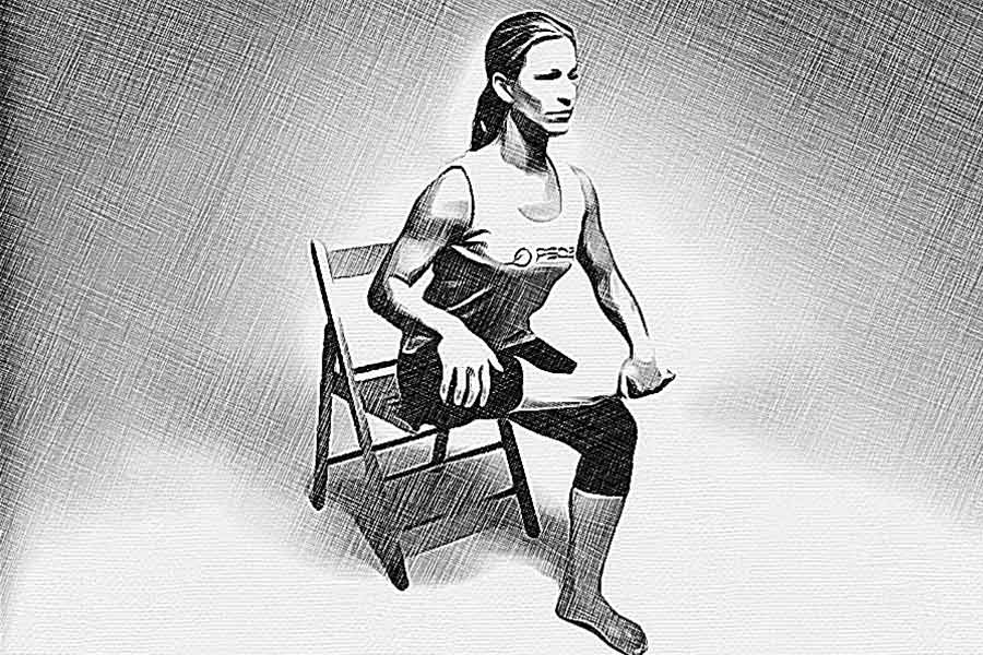 Image of rubing feet and toes 