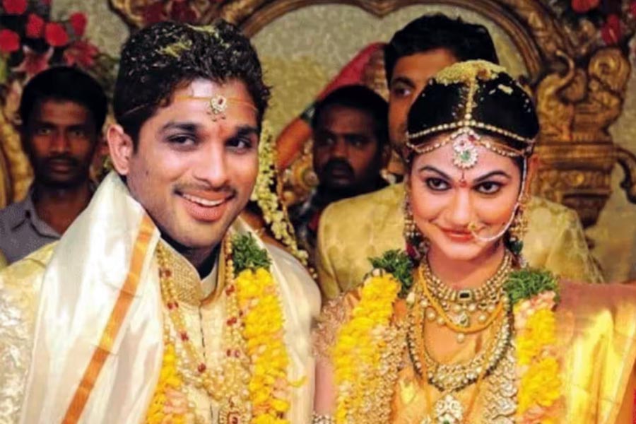 Allu Arjun and Sneha Reddy