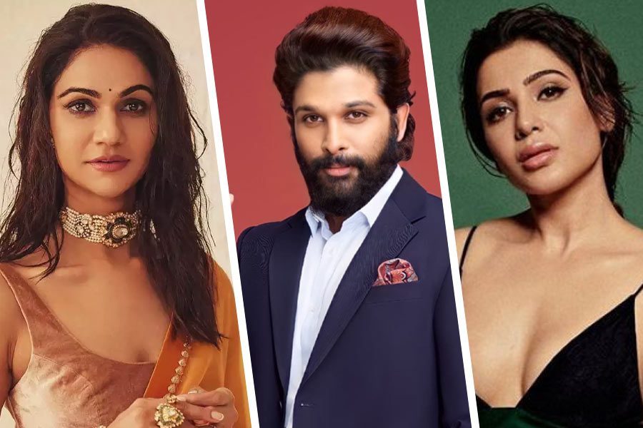 Sneha Reddy, Allu Arjun and Samantha Ruth Prabhu