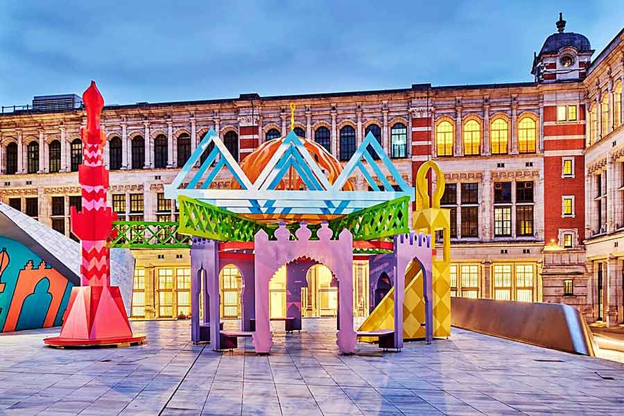 বিমূর্ত: শাহেদ সালিম-এর তৈরি করা রমজানের বিশেষ তাঁবু।