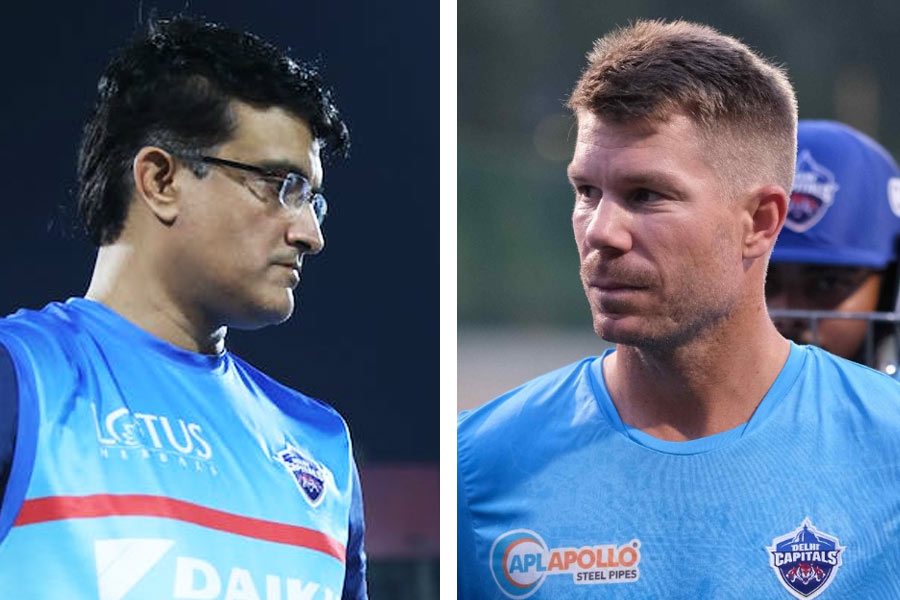 picture of Sourav Ganguly and David Warner
