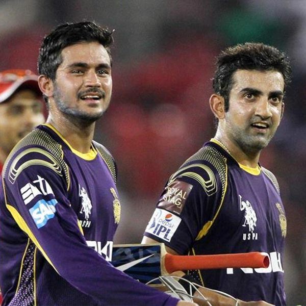 image of Manish Pandey with Goutam Gambhir