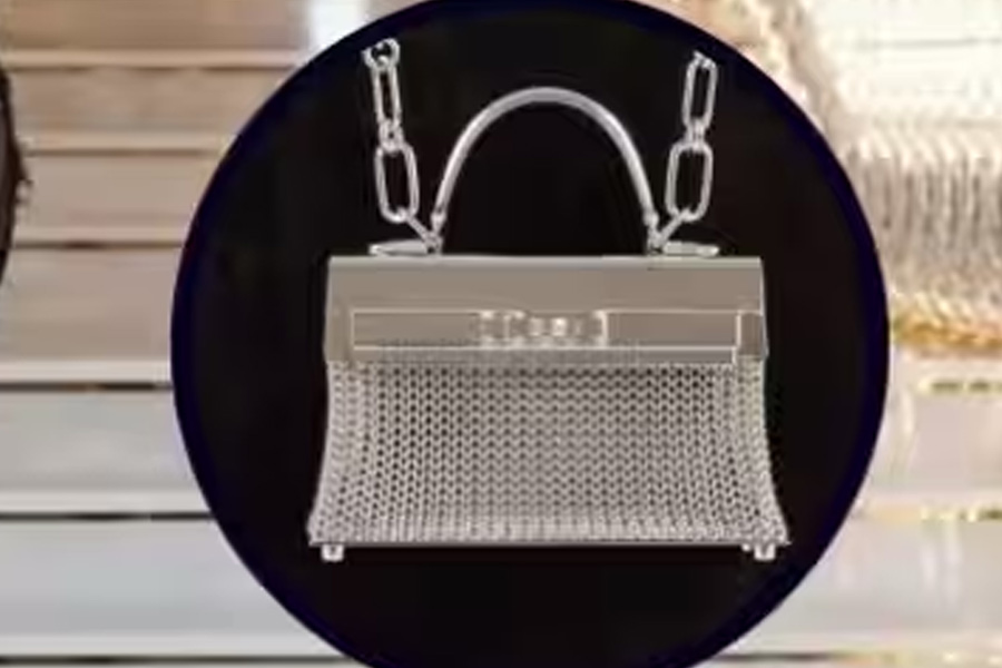 রাধিকার হাতের ব্যাগটি আকারে এতটাই ক্ষুদ্র যে, তার ভিতরে কী যে রাখবেন, তা চিন্তার বিষয়। সংবাদ সংস্থা সূত্রে খবর, এই ব্যাগটির মূল্য দু’কোটি টাকা।