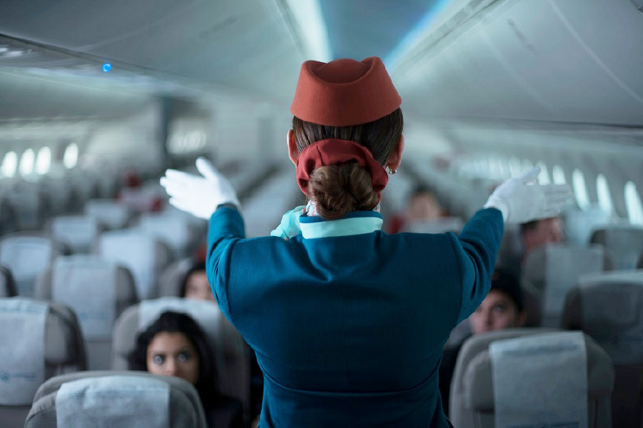 Representative image of flight attendant