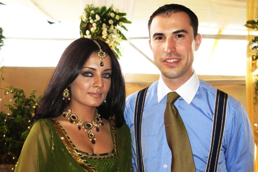 Celina Jaitly with Peter Haag