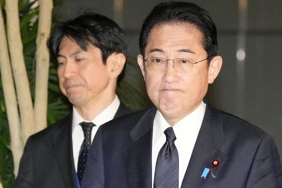 A Photograph of Japanese Prime Minister Fumio Kishida