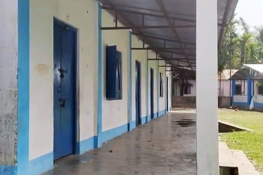 image of closed school in Coochbehar 