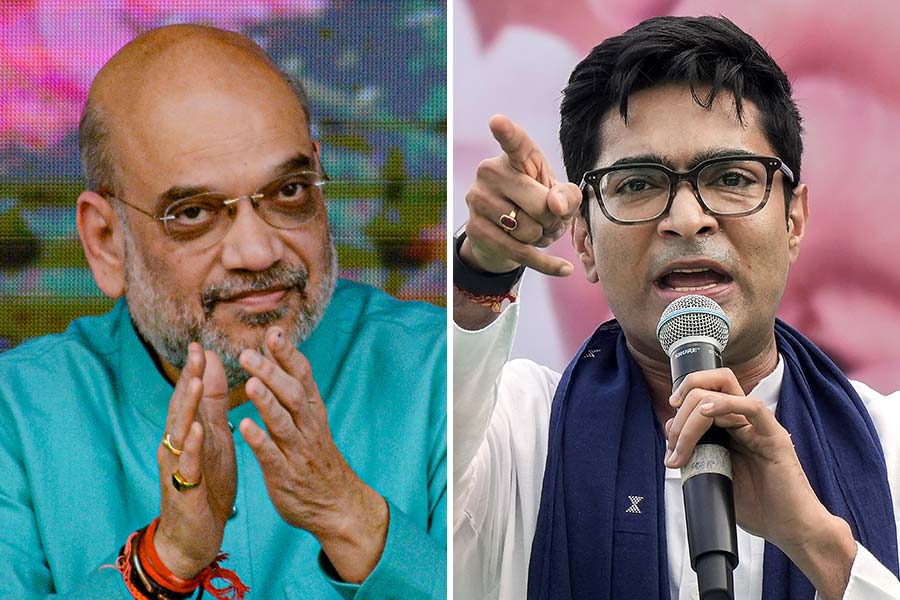 Amit shah and Abhishek Banerjee.