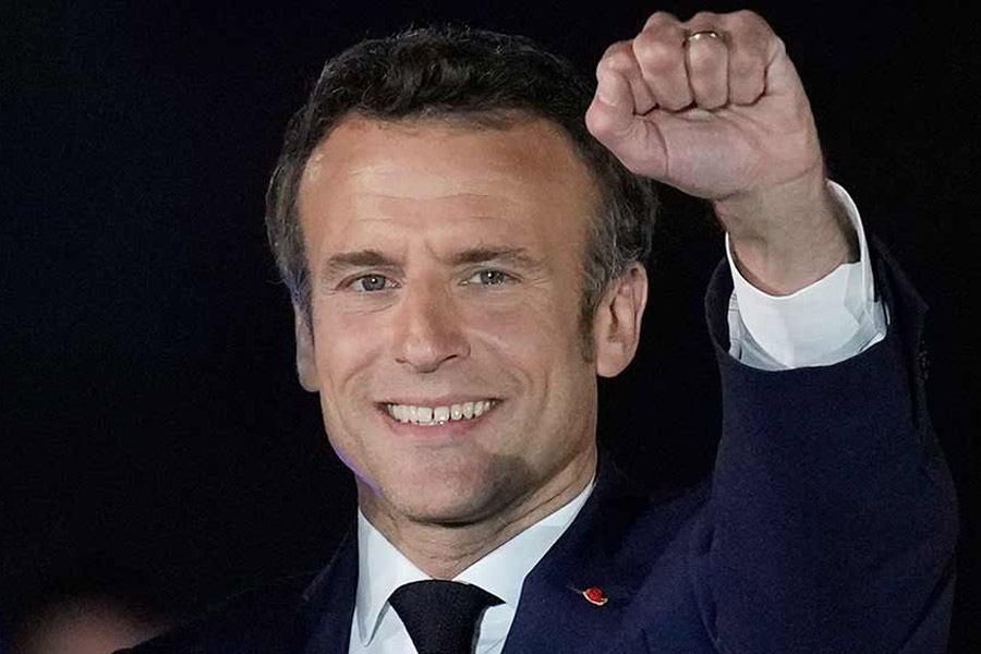 A Photograph of Immanuel Macron