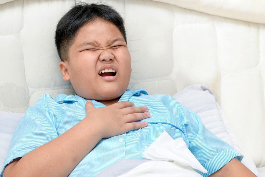 A Photograph of a child suffering from Heart Disease 