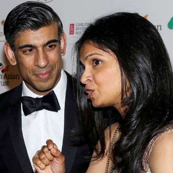 photo of Rishi Sunak and Akshata Murty