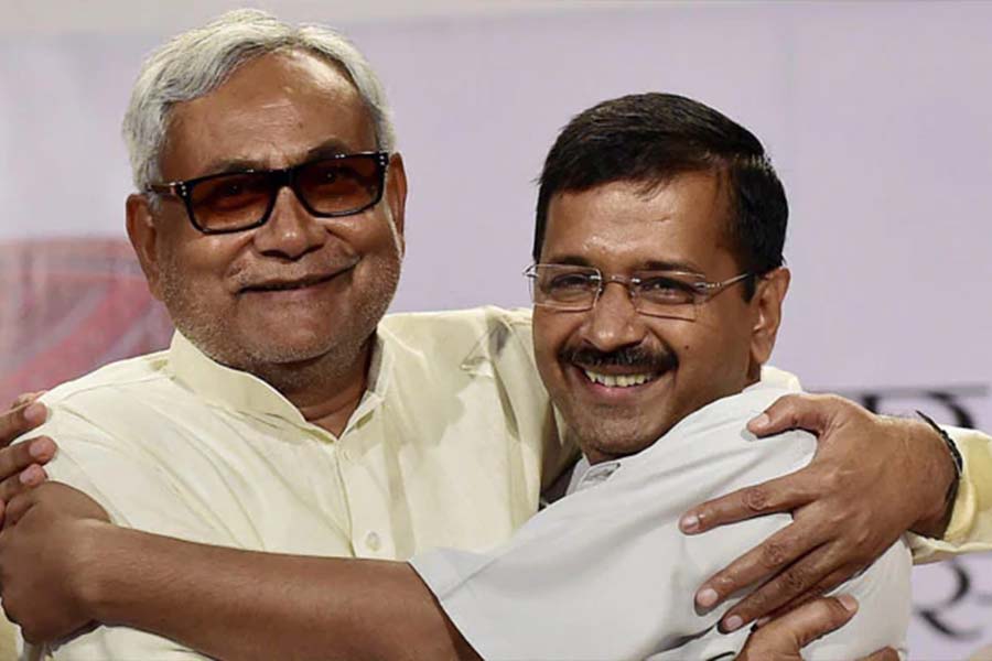 File image of CM Nitish Kumar and CM Arvind Kejriwal