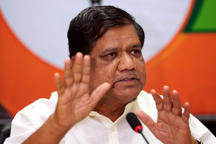 A Photograph of Former Karnataka Chief Minister Jagadish Shettar