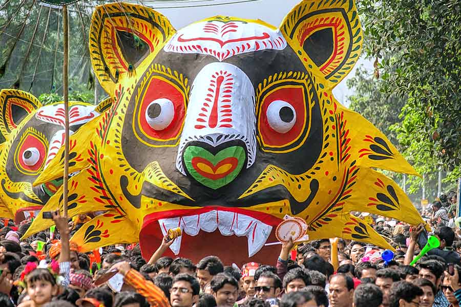 A Photograph of celebration of Bengali New Year in Dhaka
