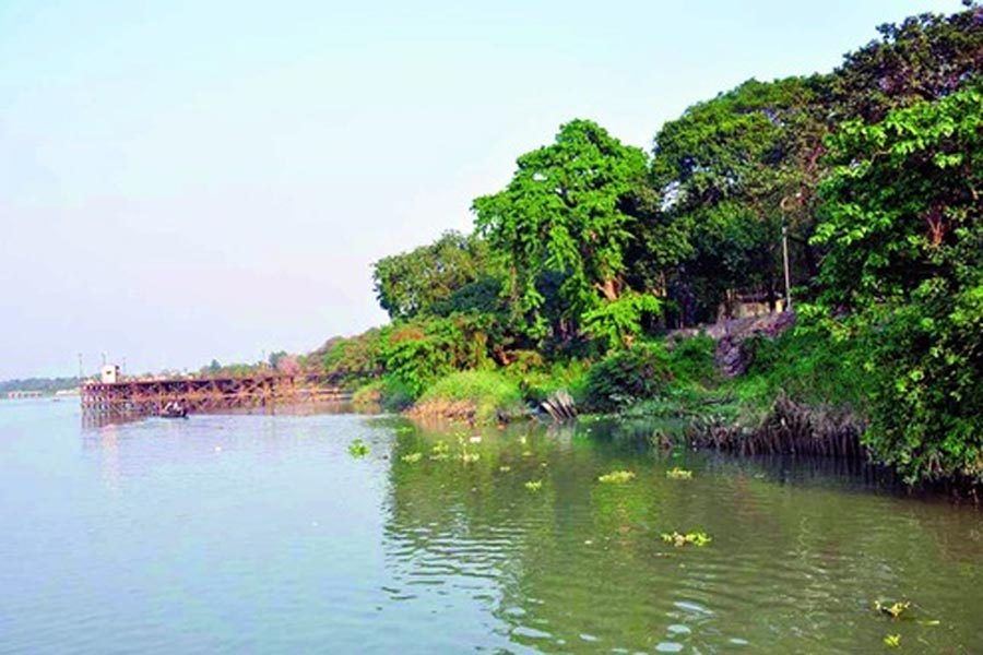 A photograph of Ganga Erosion 