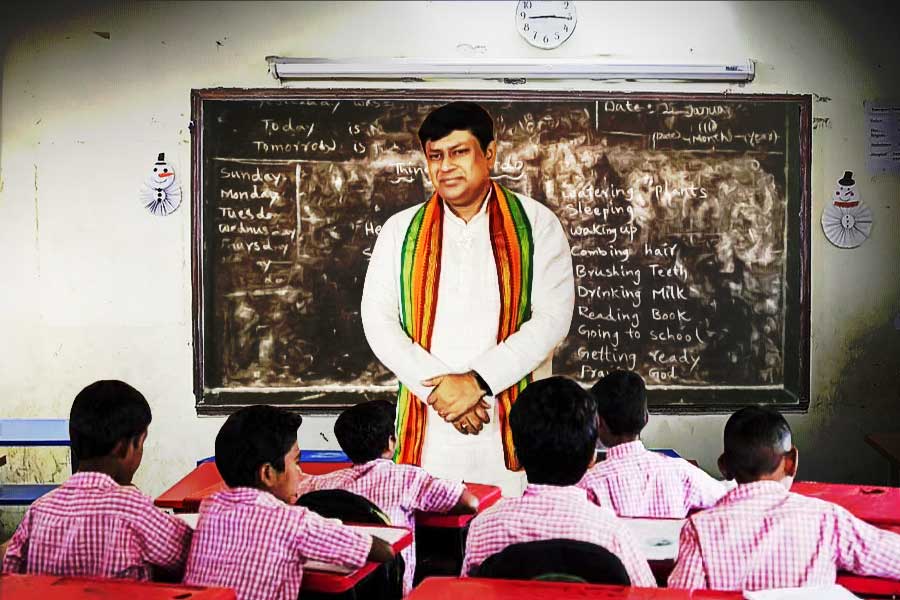  BJP president Sukanta Chowdhury has suggestions for students and teachers