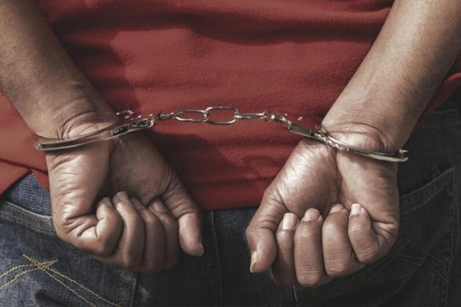 representative photo of arrest.