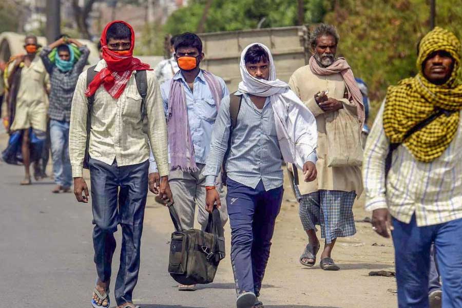 representative photo of migrant labour