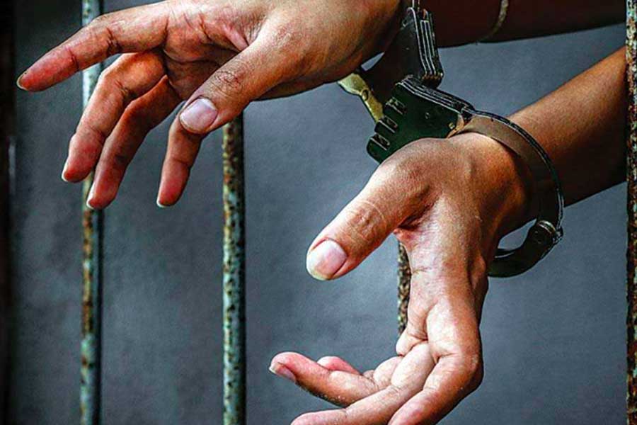 representative photo of arrest.