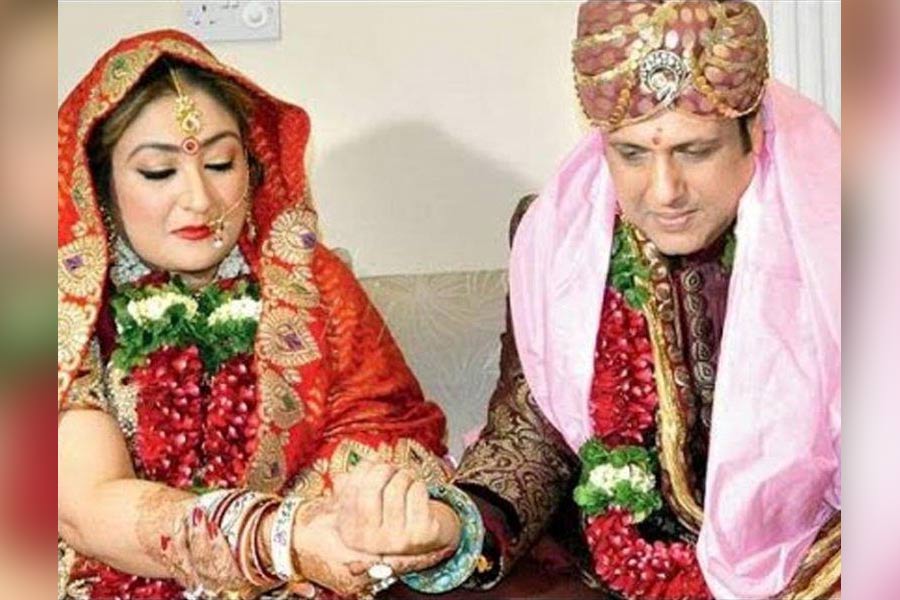 Govinda with his wife