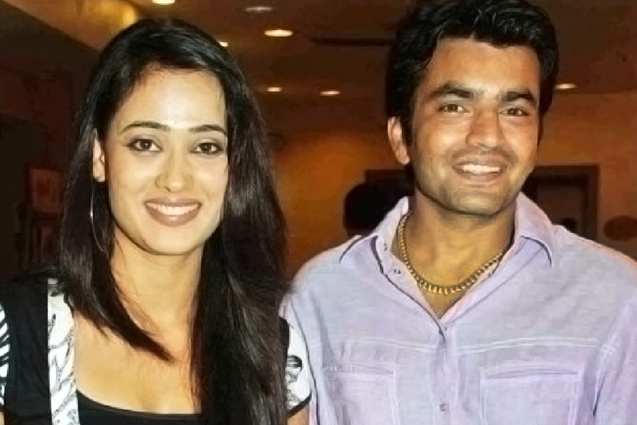 Shweta Tiwari with Raja Chowdhury